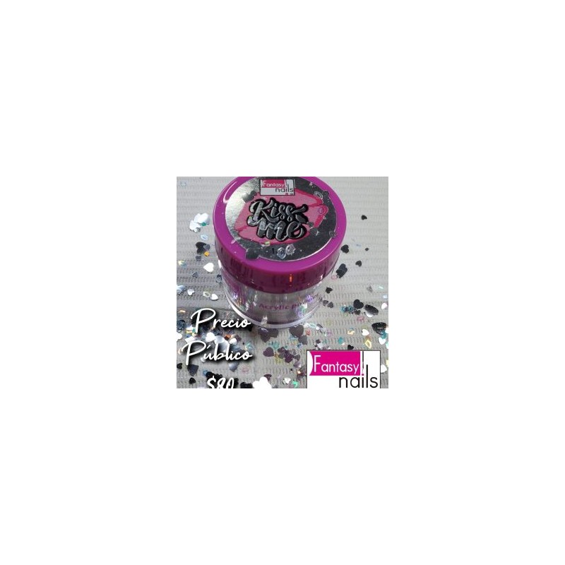 Acrilico Kiss me Plata Fantasy nails